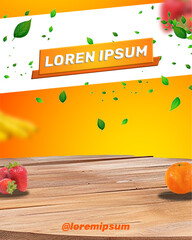 Templates for juice,smoothies,ice,fruits products posters or catalogs 