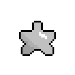 silver pixel star