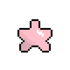 pink pixel star