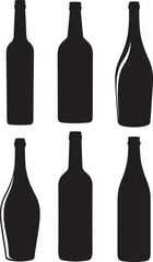 Plastic bottle silhouette vector illustration