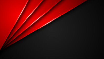 Abstract background with lines, 3d realistic paper cut style. Vector illustration.