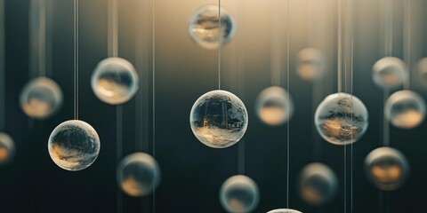 Suspended Objects Floating in Mid-Air