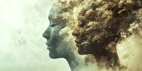 The Human Mind Merging with AI
