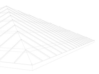 3D illustration of building component