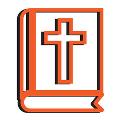 Obraz premium christian holy book icon 3D