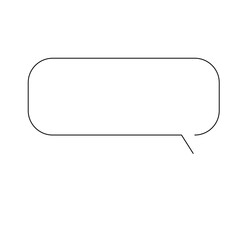 シンプルな吹き出しイラスト