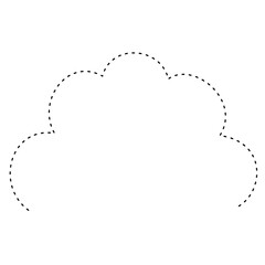 シンプルな雲のフレーム