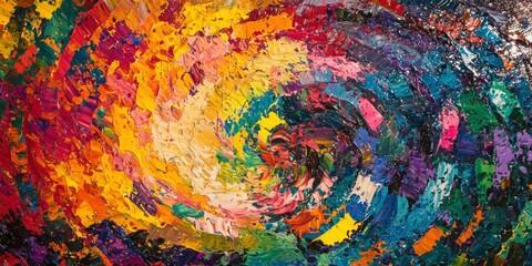 Whirlwind of Colors and Textures
