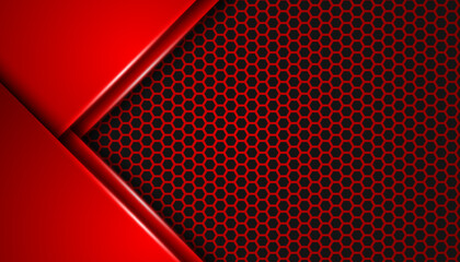 Modern material design with polygonal pattern. Overlapping paper, corporate template for your business, vector abstract widescreen background