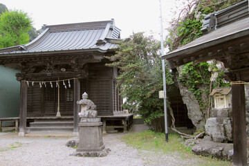 Fototapeta premium 日本：吾野宿の白髭神社（日本武尊の伝説が残る）／埼玉県飯能市坂石