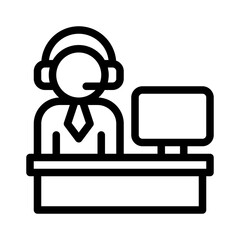 help desk line icon
