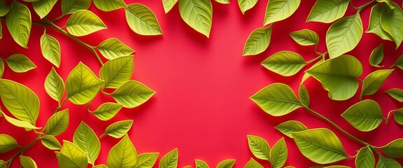 Green paper cut leaves forming a circular economy,  biodegradable,  solar