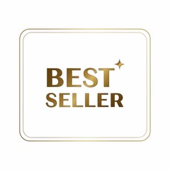 Obraz premium Golden Best Seller Badge with Star
