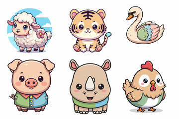 Cute Animal Clip Art – Adorable Creatures for Your Projects