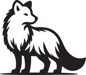 Obraz premium vector illustration of cartoon fox, fox vector illustration, fox vector illustration icon full body