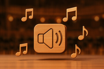 Música, sonido, volumen, altavoz, neón, brillante, icono, notas, audio, digital, tecnología, discoteca, fiesta, entretenimiento, vibrante, futurista, concierto, evento, diseño, abstracto, luz, resplan