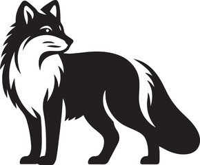 Obraz premium vector illustration of cartoon fox, fox vector illustration, fox vector illustration icon full body