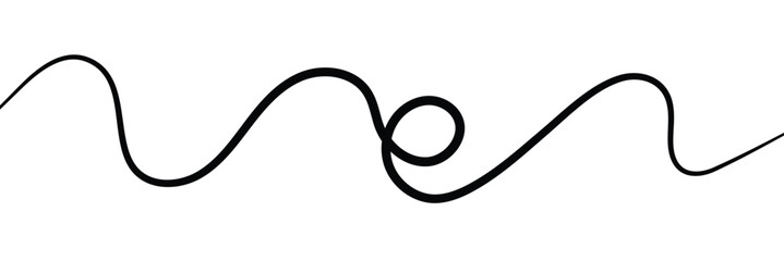 Swoosh, swash underline stroke set. Abstract wavy thin line. Squiggle elements. Vector illustration. EPS 20 . isolated on the white background. 