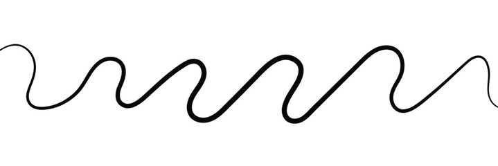 Swoosh, swash underline stroke set. Abstract wavy thin line. Squiggle elements. Vector illustration. EPS 20 . isolated on the white background. 