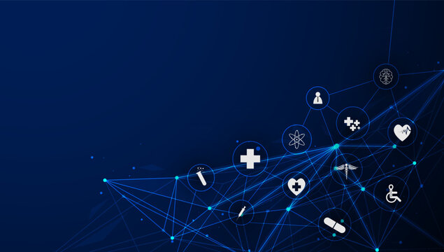health care icon pattern medical innovation concept background design