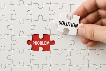 Solving problems finding solutions jigsaw puzzle