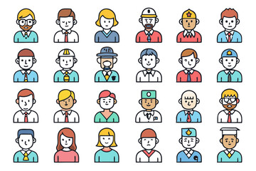 Recruitment head hunting banner advertisement design isolated on transparent background