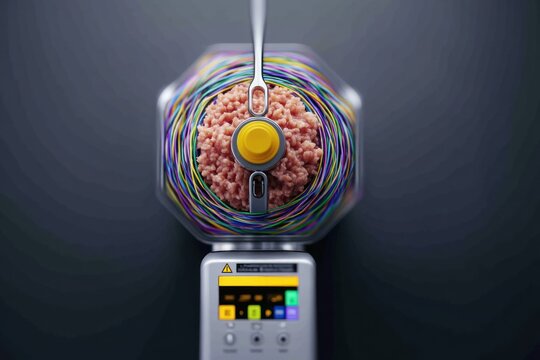 High-tech meat processing machine