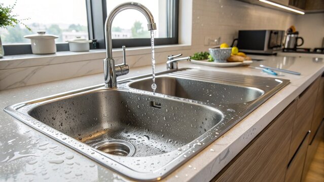 modern kitchen sink
