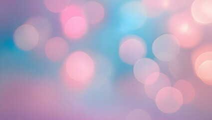 Obraz premium Soft Pastel Gradient with Bokeh Light Background