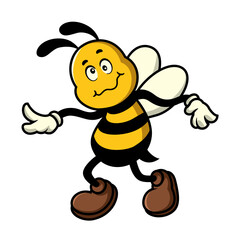CRAZY bee dance mascot cartoon