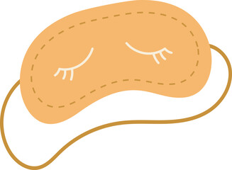 Sleeping mask illustration.