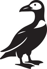 Obraz premium Vector Bird Logo Design, Black and White Silhouette