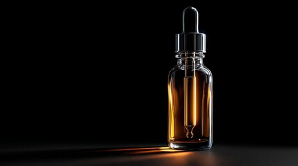 Photo Dark Glass Dropper Bottle in Spotlight 