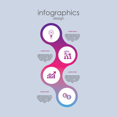 Infographic hand drawn professional steps With fullcolor. Vector Illustrations, EPS 10.	