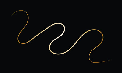 Swoosh, swash underline stroke set. Abstract wavy thin line. Squiggle elements. Vector illustration. EPS 10 . Isolated on the white background. 