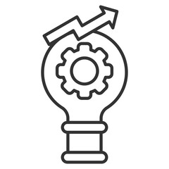 Enhancement Outline Icon Element For Design