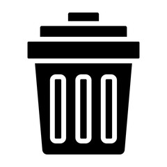 Trash Vector Glyph Icon design