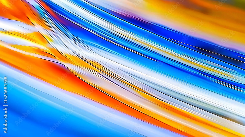 Poster colorful abstract painting filled with dynamic shapes and vivid colors creating a unique visual expe