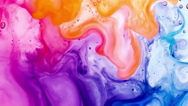 Colorful abstract watercolor ink splash creating a vibrant blend of hues in an artistic display, Abstract multi watercolor ink in water , Splash acrylic paint background