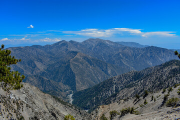 Mountain View from Mount Baden-Powell, Angeles National Forest, California