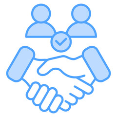 Onboarding Blue Icon Element For Design