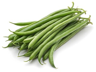 Fototapeta premium Fresh Green String Beans (Snap Beans) – Crisp, Glossy, and Nutritious for Healthy Eating