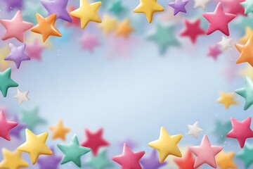 Decorative Stars Wreath for Celebration Design