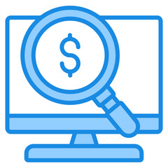 Cost Tracker Icon For Design Elements
