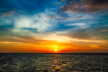 Atardecer en el Golfo de México