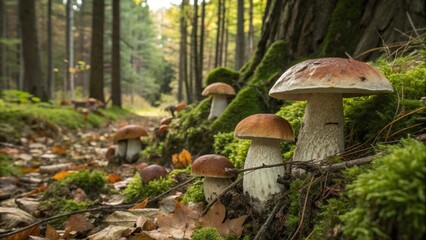 Fototapeta premium mushroom in the forest