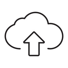 cloud upload icon ilustration