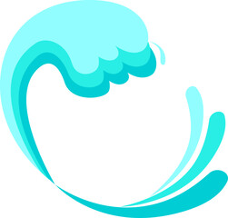 파도 무늬 라인