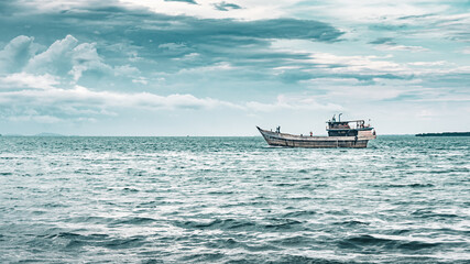 fishing boat in the sea