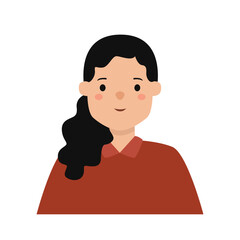 Vector illustrations of flat cartoon character avatars